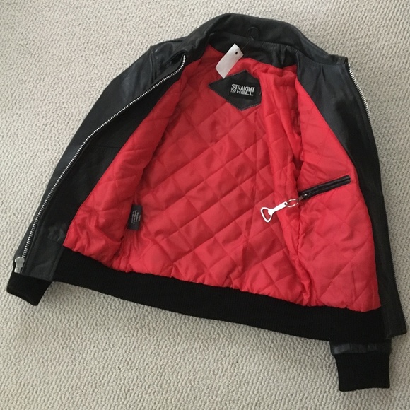 Straight To Hell Belmont Men’s Leather Jacket 34 - Picture 5 of 11